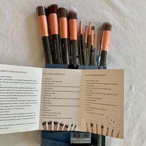NWT BS-Mall Makeup Brush Set & Black Spa Headband!